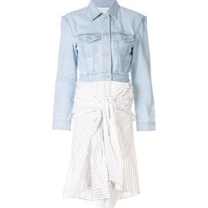 GROUND ZERO denim shirt double jacket (size S)!